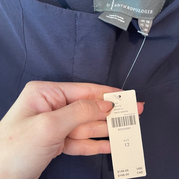 NWT Anthropologie Pleated Wide-Leg Trousers - Picture 4 of 4